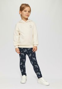 s.Oliver MIT ALL OVER PRINT - Leggings - navy