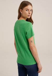 WE Fashion Jednoduché tričko - green