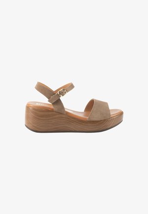 KESLEM, SANDALIAS KESLEM, MUJER - Sandalias con plataforma - taupe