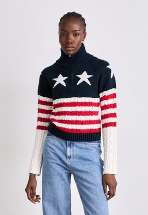 Tommy Jeans STAR - Jumper - ancient white/multi