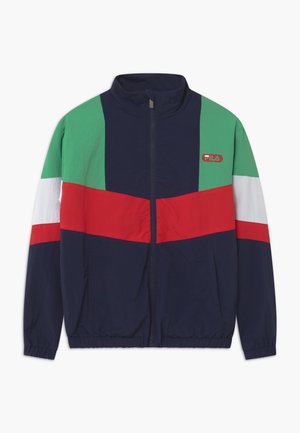 CHRIS WIND - Giacca sportiva - black iris/true red/ginko green/bright white