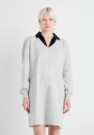ONLFEEL VNECK DRESS - Robe de jour - light grey melange
