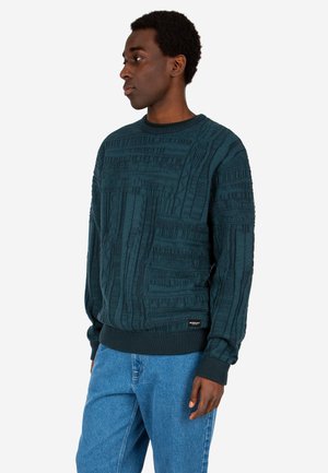 Iriedaily, IRIEDAILY STRICKPULLOVER THEO STRUCTURE - Strickpullover - dark jungle