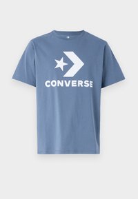 CONVERSE GO-TO STAR CHEVRON LOGO  STANDAD FIT UNISEX - T-shirt con stampa - lakeside blue