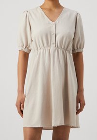 Pieces Abito a camicia - off-white