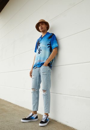 ONSAVI BEAM CROP DAMAGE - Jeans Tapered Fit - blu