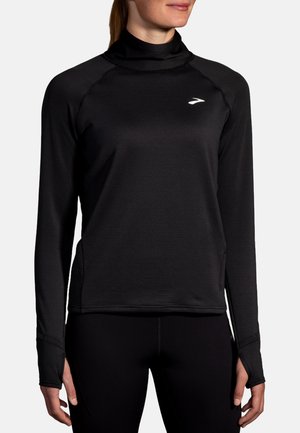 Brooks NOTCH THERMAL 2.1 - Tops ar garām piedurknēm - black