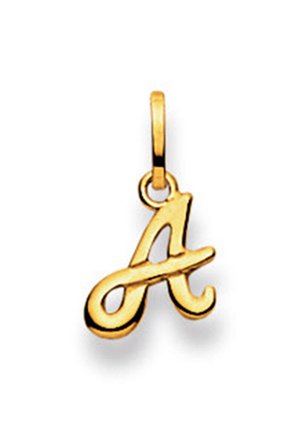 MUAU Schmuck BUCHSTABE A - Ciondolo - gelbgold