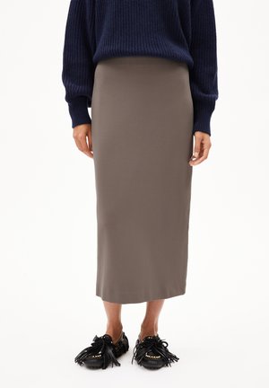 PATINAA - Pencil skirt - walnut cream