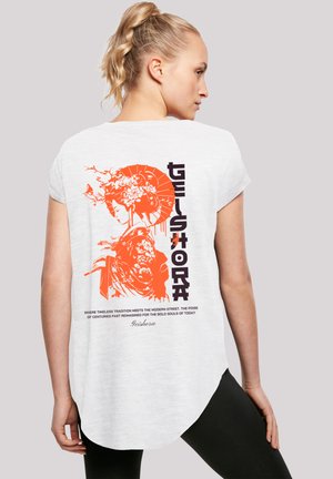 GEISHORA JAPAN STREETSTYLE - Print T-shirt - weiß
