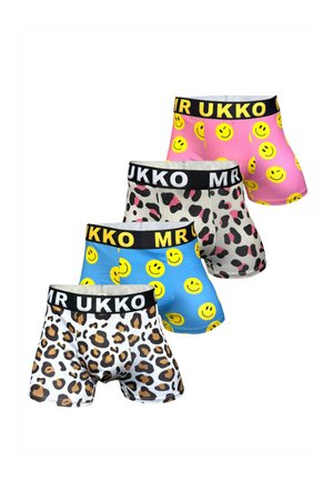 4 PACK LEOPARD & SMILEYS - Boxers - leopard and smileys