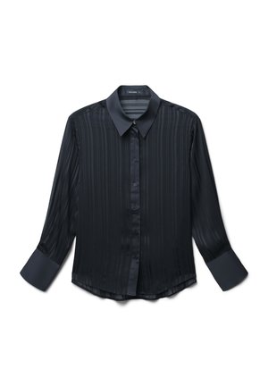 Calliope JACQUARD A RIGHE - Chemisier - ultrablack