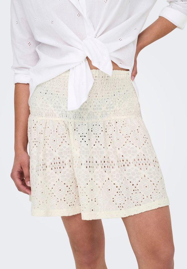 ONLLUZ WEAR SKIRT - Mini skirt - cloud dancer2