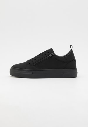 ZIPPER LACE UP IN RECYCLED PLATFORM - Zapatillas - black