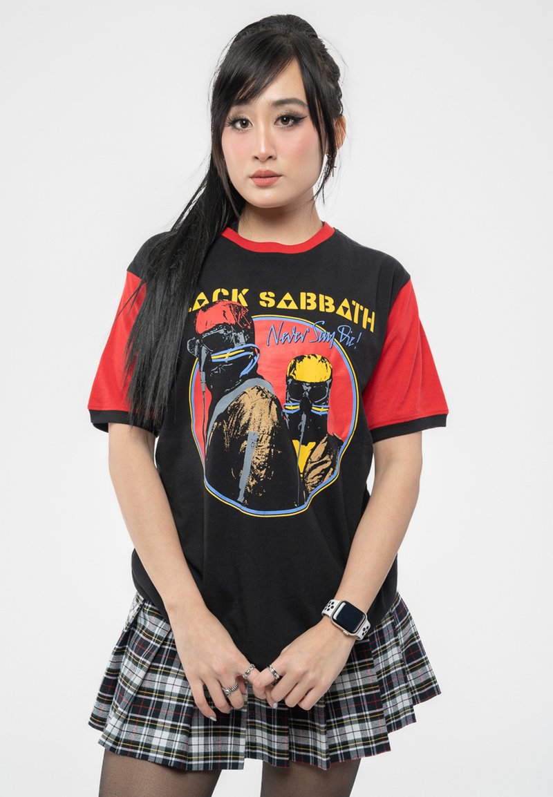 Paradiso Clothing BLACK SABBATH NEVER SAY DIE RINGER - Print T-shirt - black