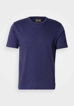 Scotch & Soda REGULAR FIT - Print T-shirt - peacoat