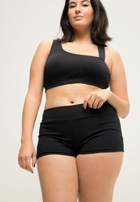 Studio Untold BADE HIPSTER  TIGHT FIT HIGHWAIST ELASTIKBUND - Spodní díl bikin - black