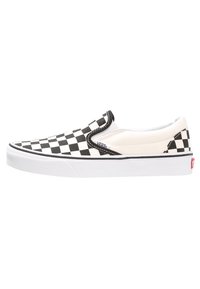 Vans - CLASSIC SLIP-ON - Belebújós cipők - black/white Miniatűr kép 1