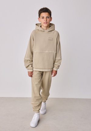 Baker by Ted Baker, REGULAR FIT PIPED JOGGERS SET  - Tracksuit bottoms - stone