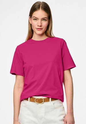 PCRIA SOLID TEE  - T-shirt basic - beetroot purple1