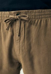 Next SLIM FIT LINEN ELASTICATED DRAWSTRING - Pantaloni - tan brown