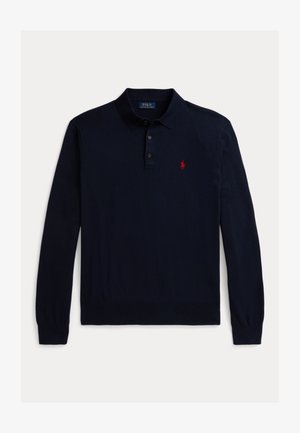Polo Ralph Lauren COTTON POLO-COLLAR SWEATER - Jumper - hunter navy
