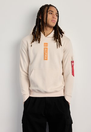 Alpha Industries HOODY - Luvtröja - stream white