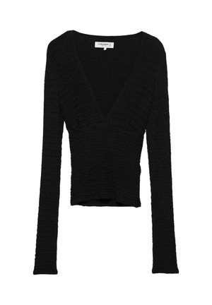 CREPE LONG SLEEVE - T-shirt à manches longues - black