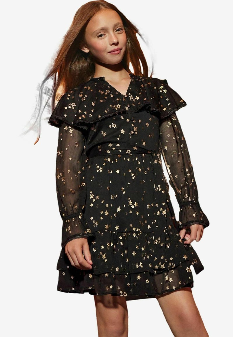 Love & Roses REGULAR FIT - LONG SLEEVE STAR - Päevakleit - black
