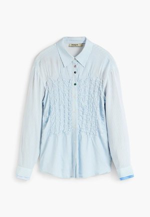Desigual, LONG PLEATED SHIRT - Skjortebluser - white