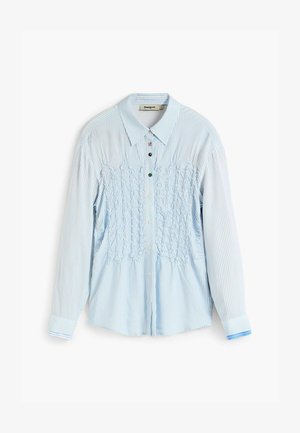 Desigual, LONG PLEATED SHIRT - Skjortebluser - white