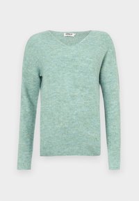 ONLCAMILLA V NECK - Jumper - blue surf melange