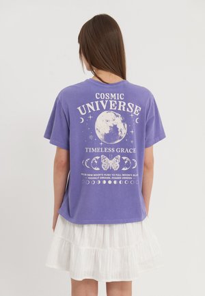 Even&Odd Tricou cu imprimeu - purple