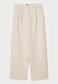 TRISTAN PANT IN CLOQUE - Trousers - oatmeal melange