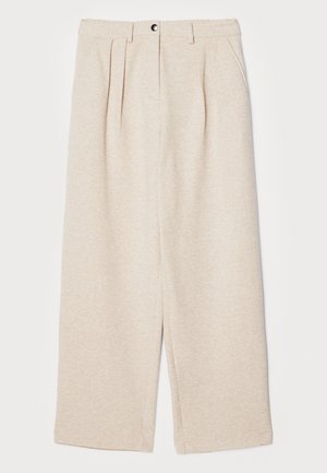 Proenza Schouler White Label TRISTAN PANT IN CLOQUE - Calças - oatmeal melange