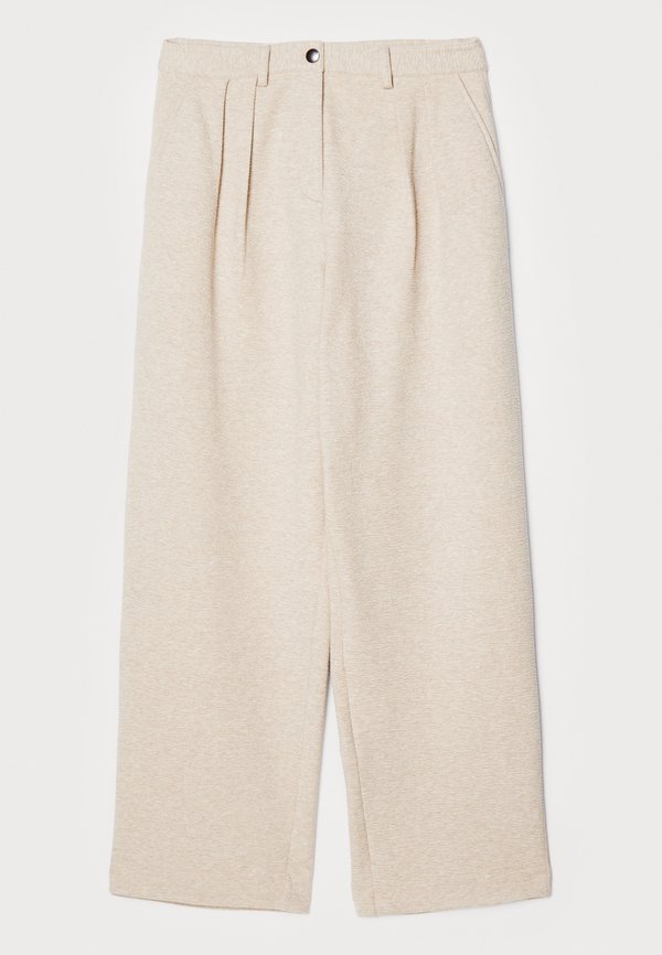 TRISTAN PANT IN CLOQUE - Trousers - oatmeal melange3