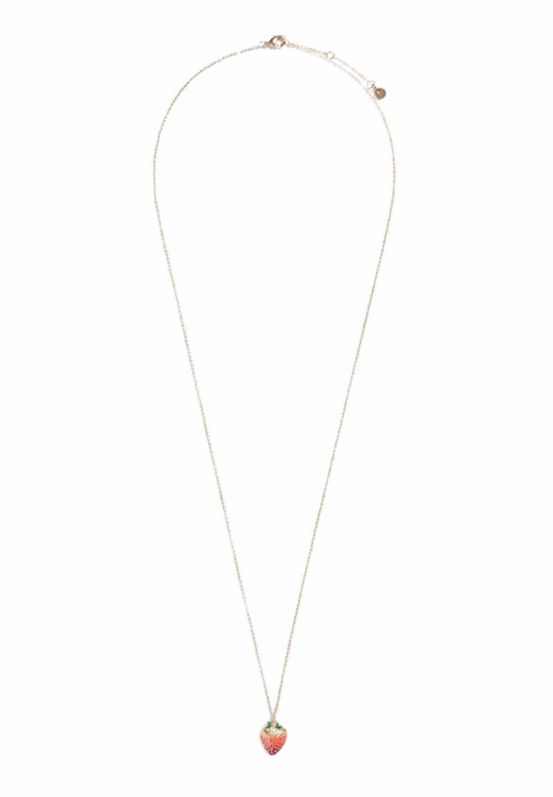 FABLE ENGLAND ENAMEL STRAWBERRY - Collier - rose gold coloured/rose ...
