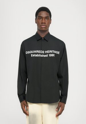PRINTED HERITAGE LOGO SHIRT - Shirt - black