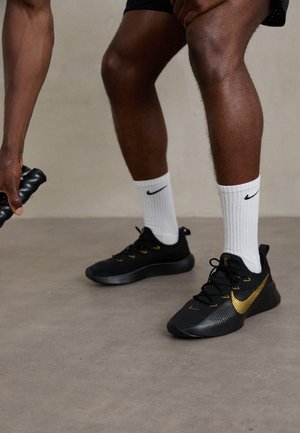 Nike Performance LEBRON TR 1 - Sportovní boty - black/metallic gold