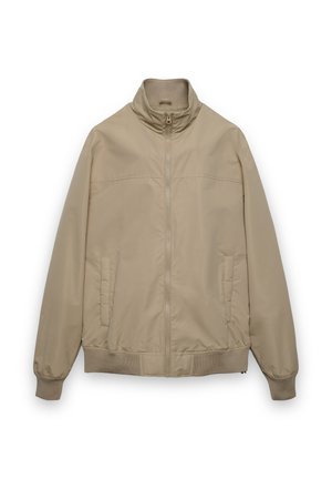 LEGGERO CON COLLO ALTO - Giubbotto Bomber - beige chiaro