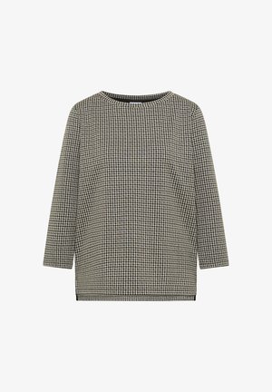 Cecil, 3/4-SLEEVE SHIRT IN A HOUNDSTOOTH PATTERN - T-shirt à manches longues - raw khaki