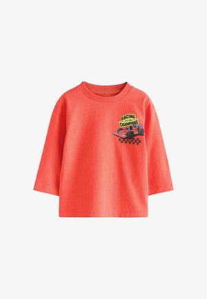 Next, REGULAR FIT - LONG SLEEVE BACK GRAPHIC T-SHIRT . - Pikkade varrukatega topp - red racing car