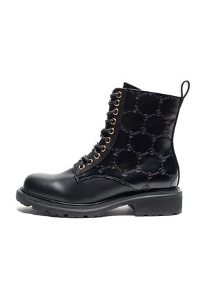 Lace-up ankle boots - black