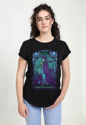 Henry Tiger SLEEPING BEAUTY MALEFICENT THE SORCERESS - T-shirt con stampa - black