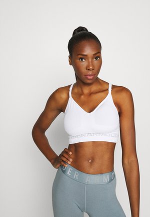 SEAMLESS LOW LONG BRA - Sujetadores deportivos con sujeción ligera - white