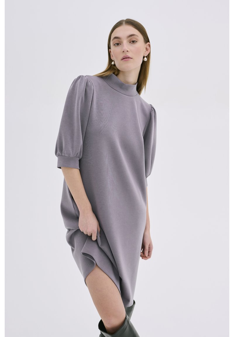 My Essential Wardrobe Jurk grijs gemêleerd My Essential Wardrobe Jurk grijs gemêleerd