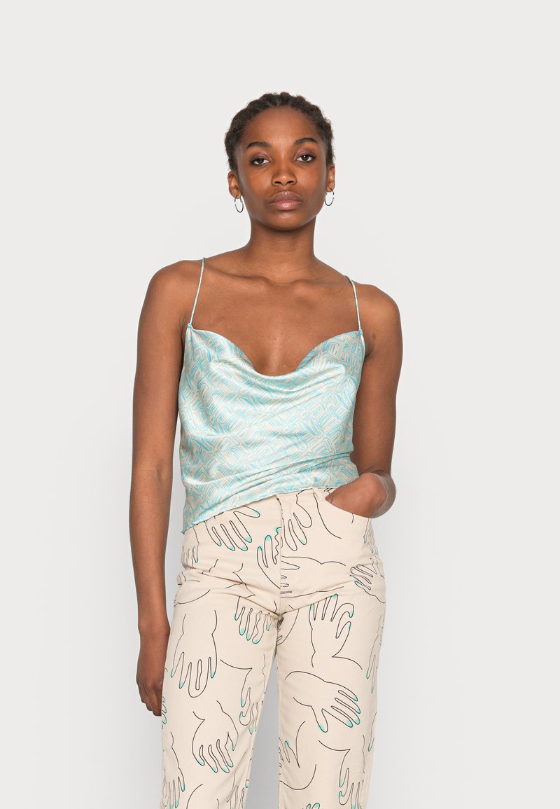 Monki Top - turquoise bright