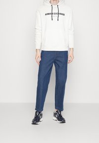 Armani Exchange Felpa con cappuccio - off-white