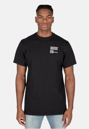 Wrong Friends NO GUTS NO GLORY - Print T-shirt - black