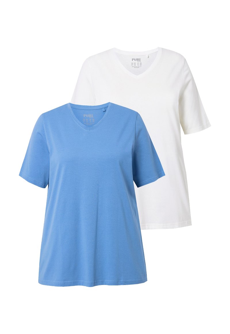Ulla Popken GRANDES TAILLES - Jednoduché tričko - off white